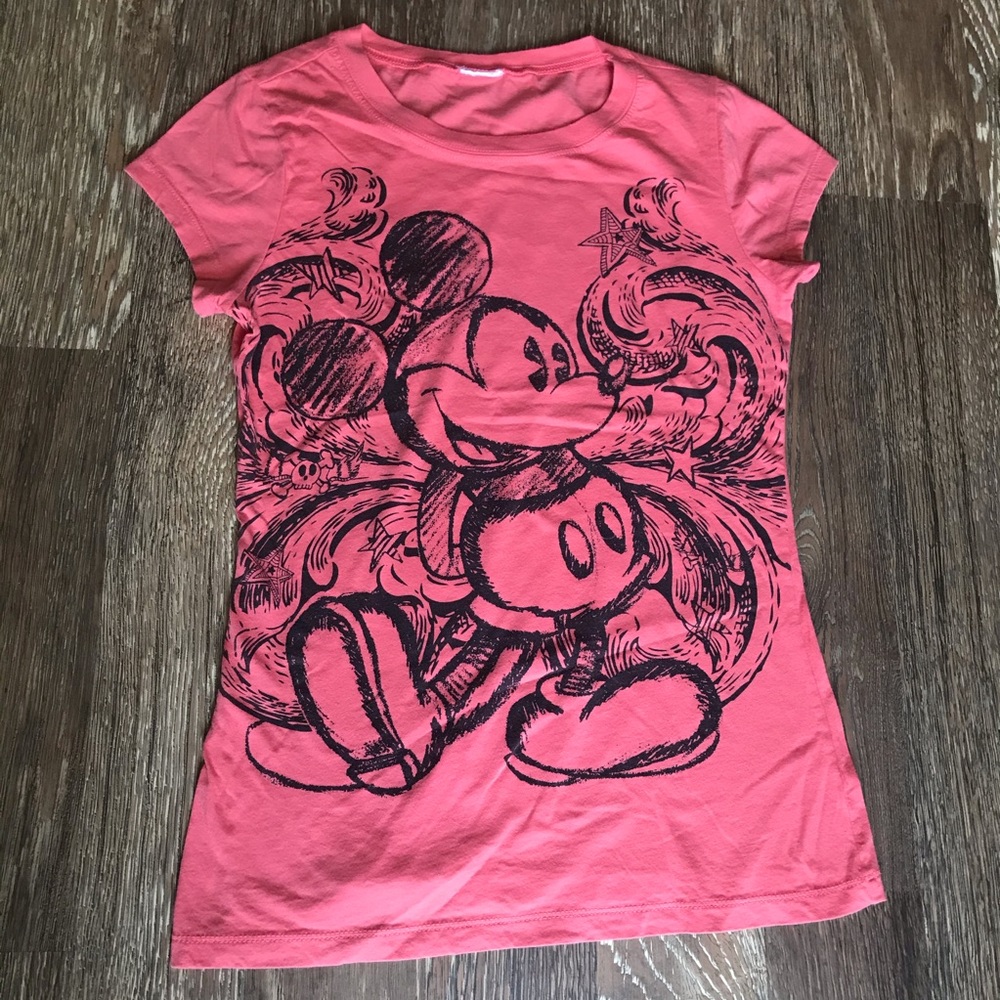 Disney coral pink tshirt.